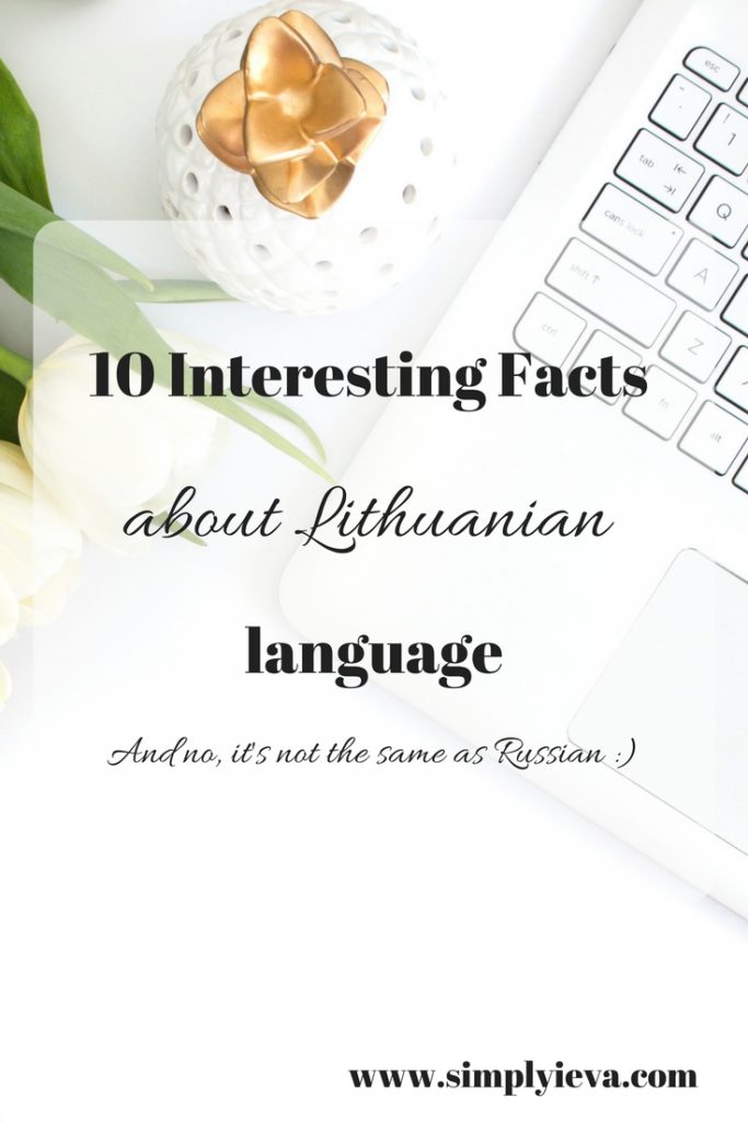 Differences between Lithuanian and Russian languages. More on www.simplyieva.com