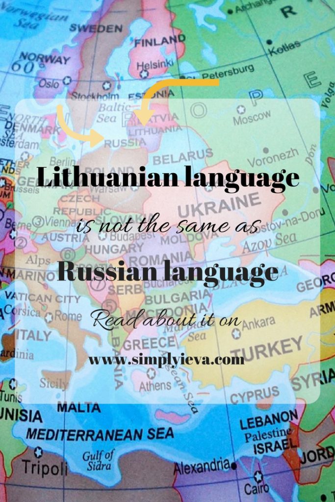 Differences between Lithuanian and Russian languages. Read about it on www.simplyieva.com