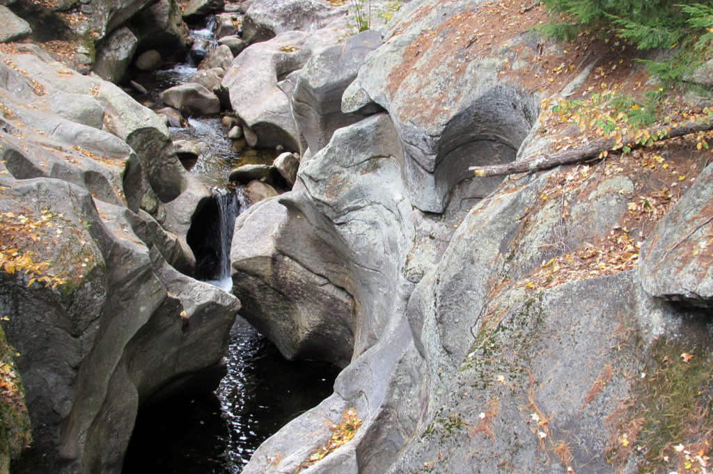 Sculptured rocks in New Hampshire