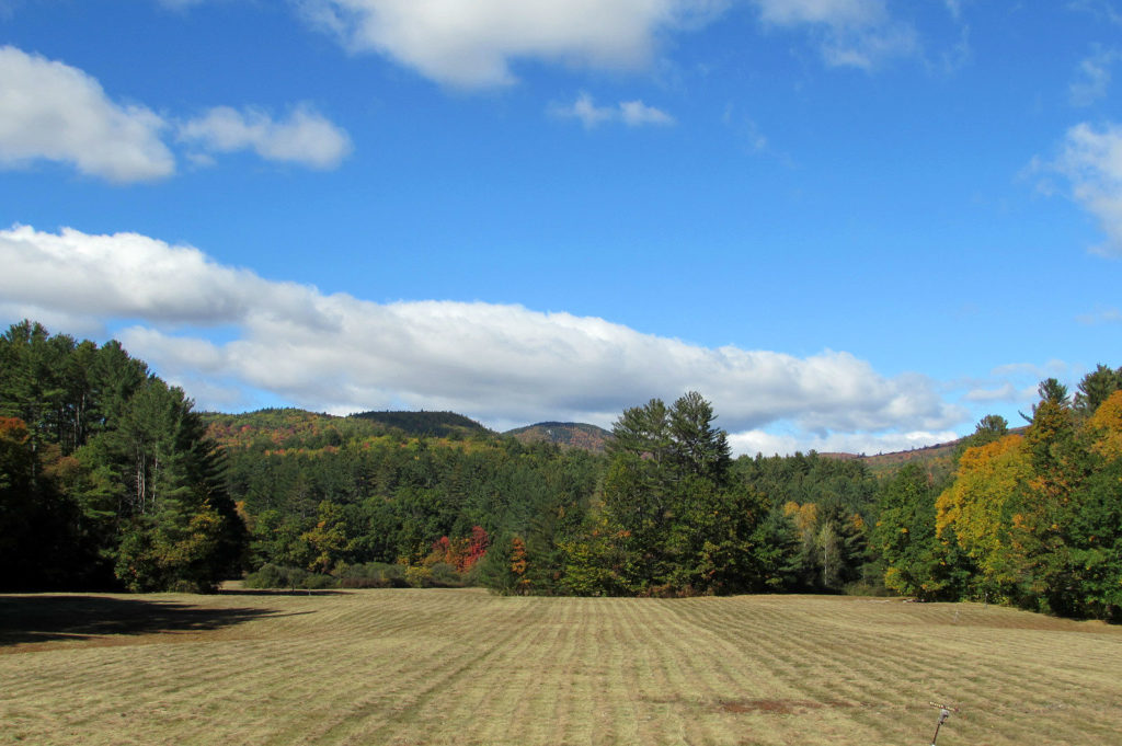 On the way to the sculptured rocks geologic site in New Hampshire