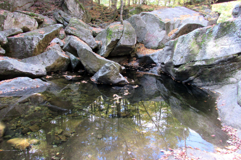 Sculptured rocks in New Hampshire