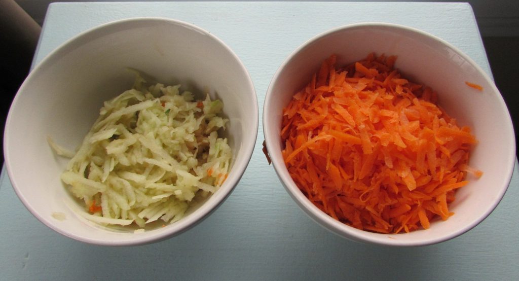 Carrot and apple for your healthy beet salad