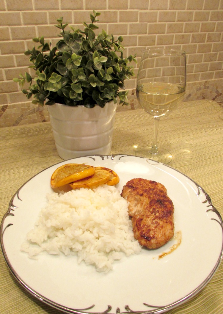 Turkey cutlets with oranges