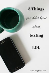 Did you know that texting is a developing new language? Read all about it www.simplyieva.com