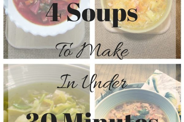 4 Soups to Make in Under 30 Minutes