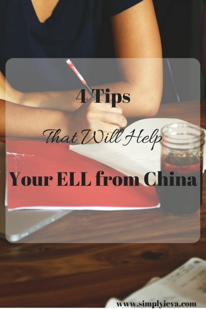 Tips for helping ELLs from China on www.simplyieva.com