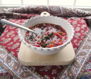 A recipe of delicious beet soup, or borsch on www.simplyieva.com