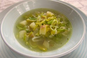 Recipe of a delicious leek soup on www.simplyieva.com