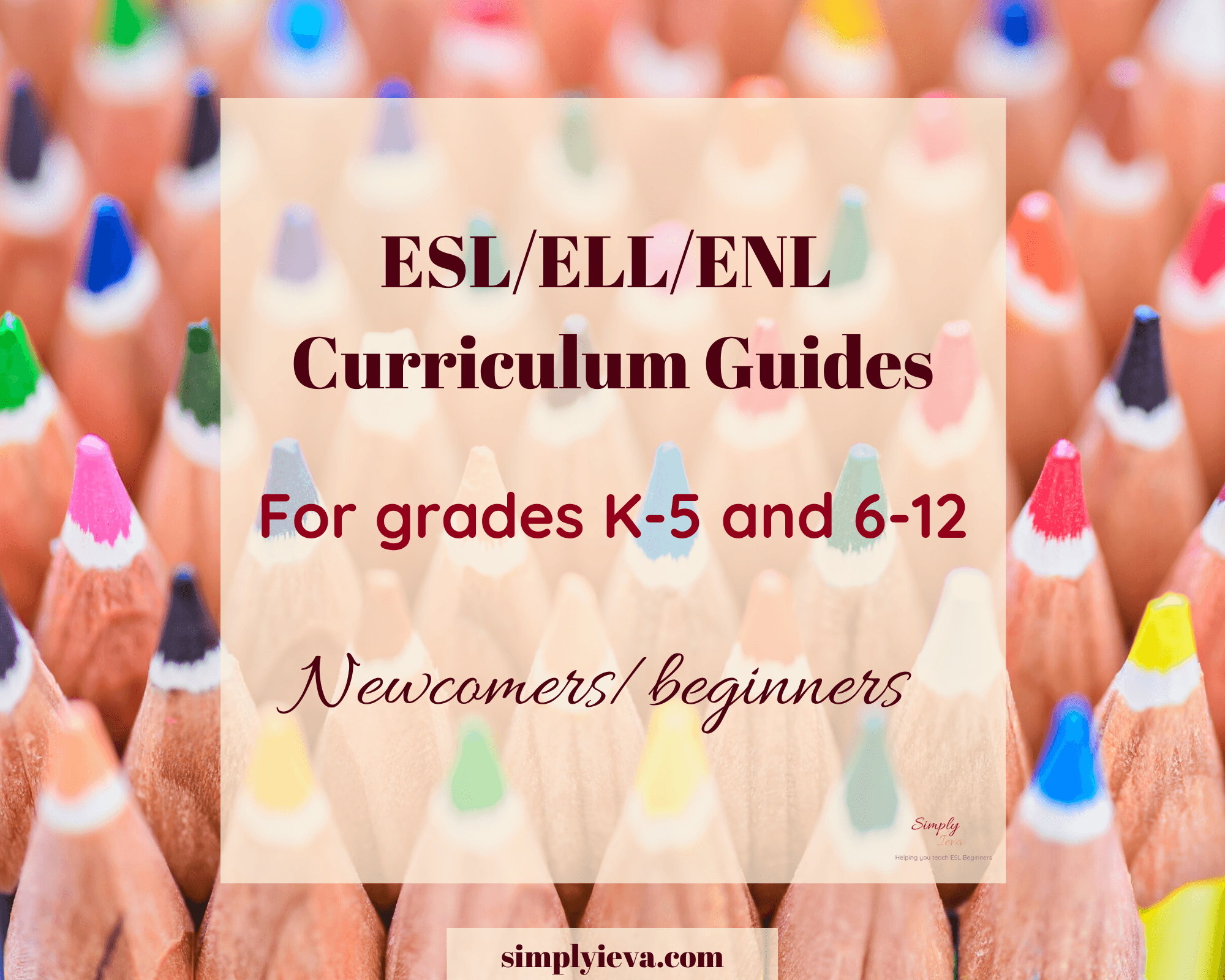 ESL Beginner Curriculum | ESL Help | Follow My Blog